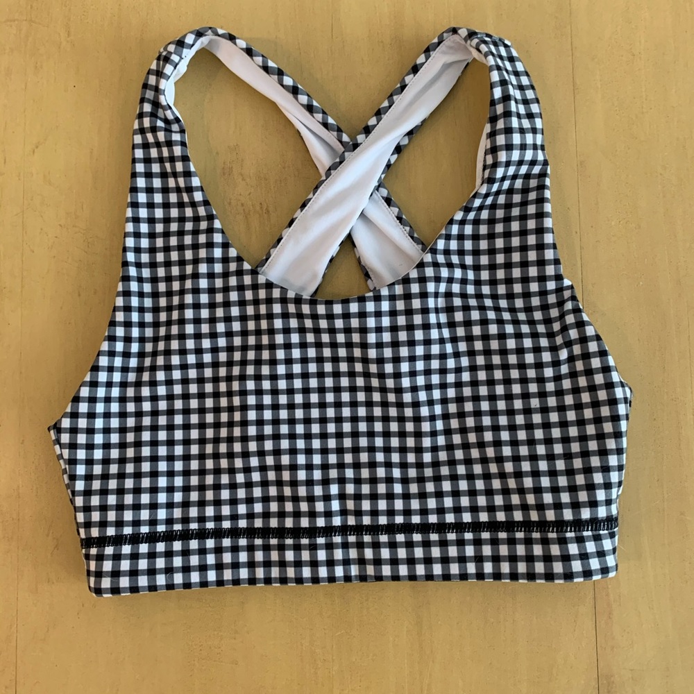 Gingham Sports Bra